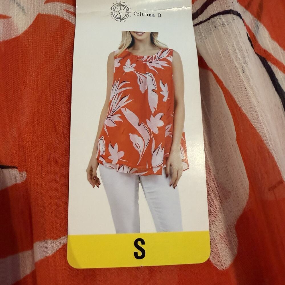 Christina B. Sleeveless Top Women’s Small-Summer, Spring, Casual, Travel- New